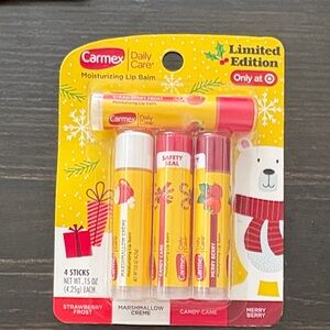 Limited Edition Moisturizing Lip Balm Set - Red, Yellow, White